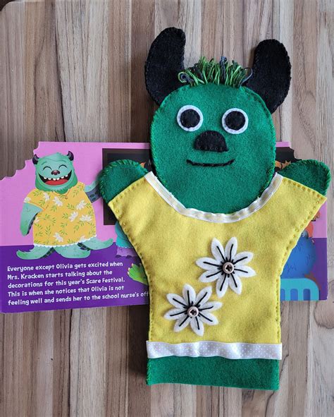 Monster Puppet Set Hand Puppet For Kids Puppet And Book Set Doctor