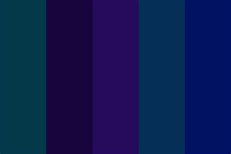 Mix Blue And Purple Day Color Palette