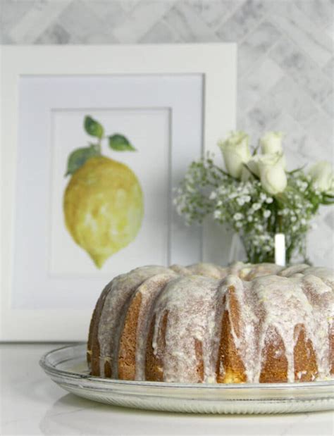 Easy Lemon Pound Cake With Lemon Glaze Southern Food And Fun
