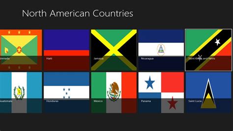 North American Countries For Windows 8 And 81