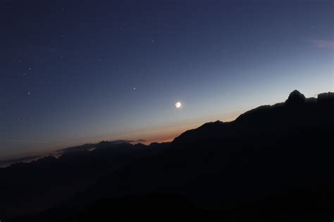 Fotos Gratis Horizonte Montaña Nube Amanecer Noche Mañana