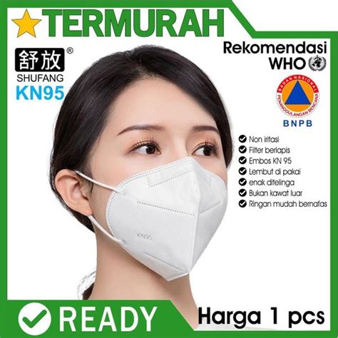 Jual Masker N95 Kn95 Anti Virus 5 Ply Ada Sertifikat Surgical Kn N 95
