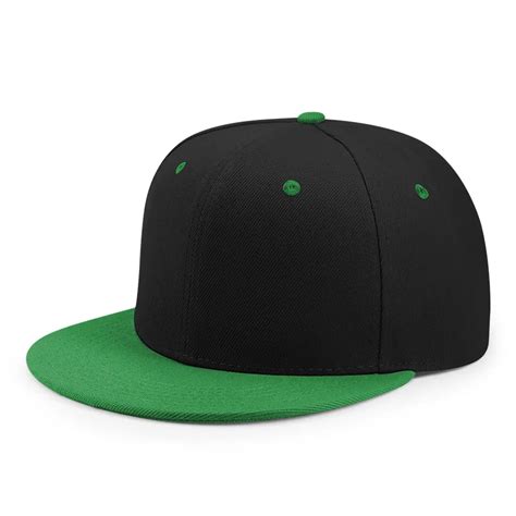Six Panel Snapback Hats Blank Custom Logo Hip Hop Cap Flat With Custom