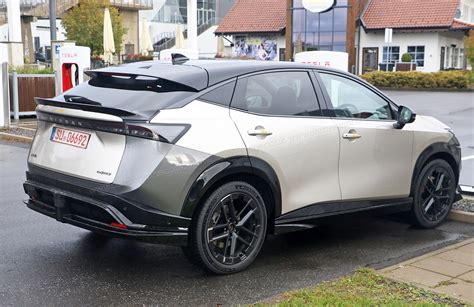 Nissan Ariya Nismo Spied Go Faster Ev Hatch Charges Up Near The