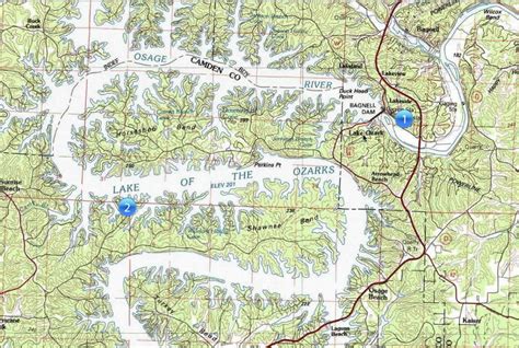 32 Lake Of The Ozarks Map With Mile Markers Maps Database Source