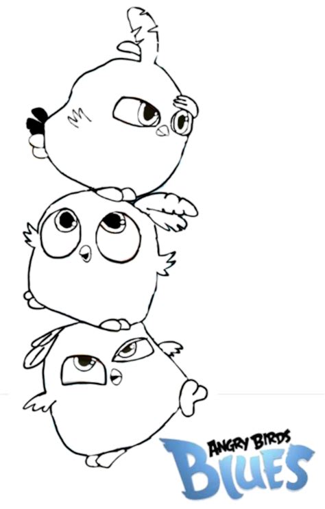 Angry Birds Blues Coloring Page By Angrybirdstiff On Deviantart