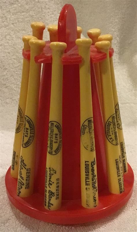Where can i find a louisville slugger baseball bat? Lot Detail - 60's BASEBALL BAT BANK w/ALL-STAR PLAYERS