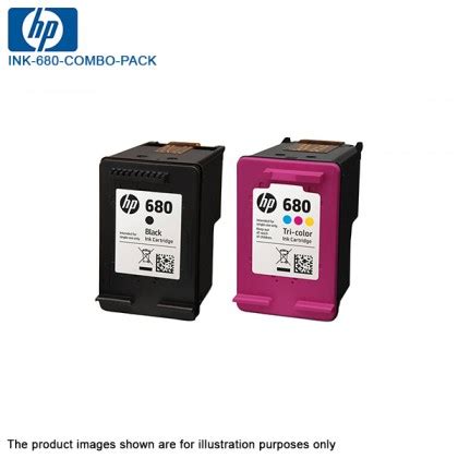 Hp inkjet printer cartridges and ink supplies hp 680 black original ink advantage cartridge (f6v27aa). HP 680 Combo Pack Black + Tri- Colour Original Ink Cartridges