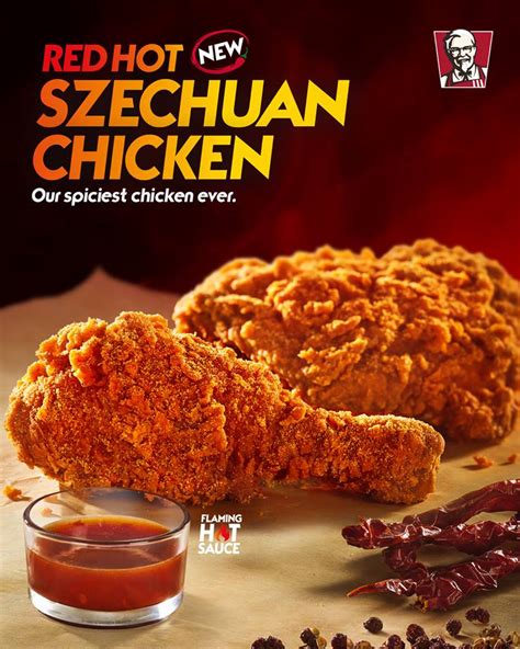 Kfc Introduces New Red Hot Szechuan Chicken Along With 15 New Discount Coupons Great Deals
