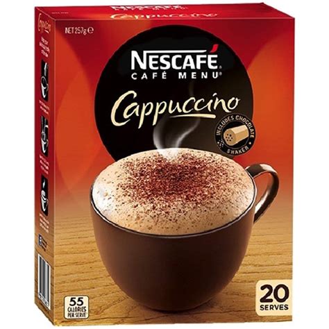 Nescafe Cappuccino Single Serve Sachets Pack 20 Serves Packets Buy