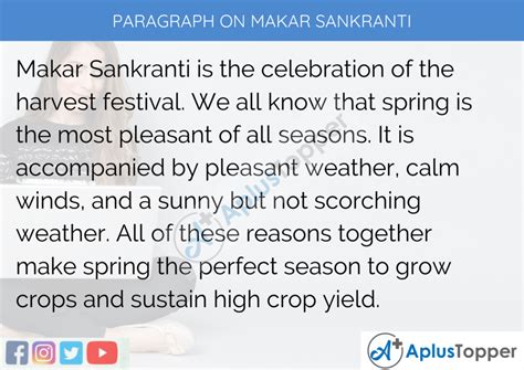 Paragraph On Makar Sankranti 100 150 200 250 To 300 Words For Kids
