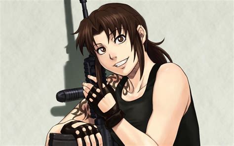 Man In Black Tank Top With Rifle Anime Hd Wallpaper Wallpaper Flare
