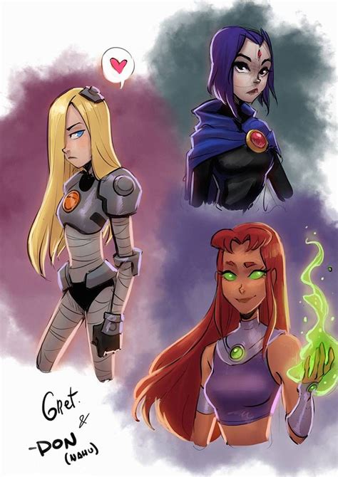 Titans Girls By Gretlusky On Deviantart Jinx Teen Titans Old Teen