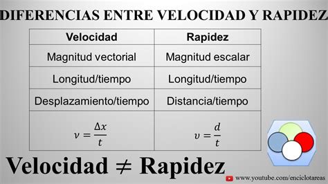 Cuál es la Diferencia entre Velocidad y Rapidez Bien Explicado