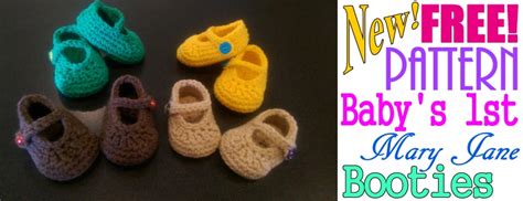 Free Babys First Crochet Mary Jane Booties Pattern Page 2 Of 3