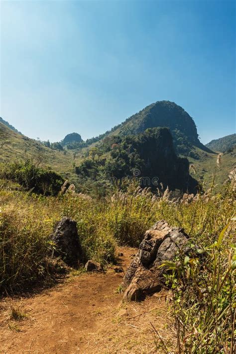 Path Of Doi Luang Chiang Dao Mountain Landscape Stock Image Image Of