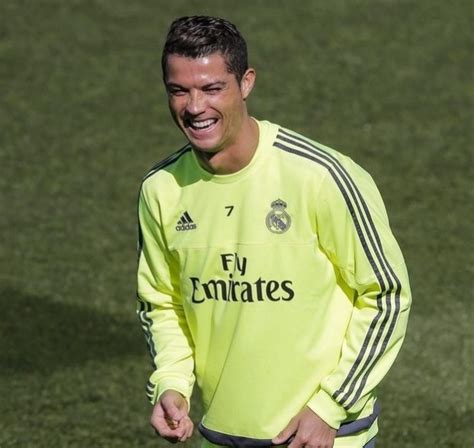 Cristiano Ronaldo Kicks The Ball Towards The Media During Real Madrid