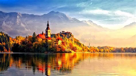 Beautifulautumn Beautiful Autumn Castle Wallpapers Hd Backgrounds
