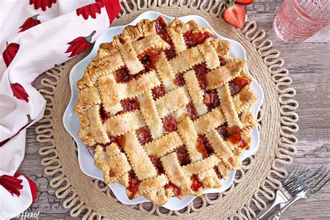 Strawberry Rhubarb Pie Sugarhero