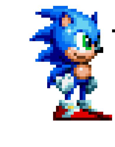 Custom Sonic Character Sprite Apl Pixel Art Maker