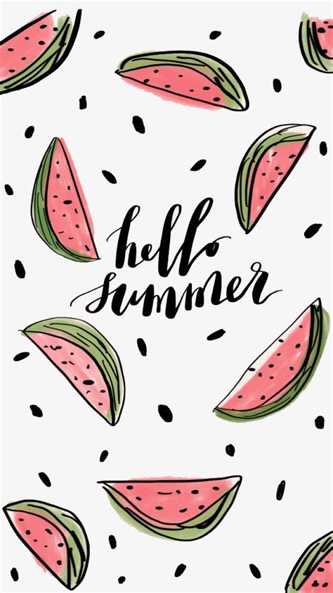 Hello Summer Wallpaper Iphone Summer Watermelon Wallpaper Cute
