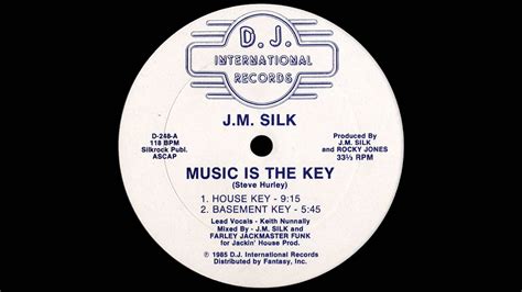 J M Silk ‎ Music Is The Key House Key 1985 Youtube