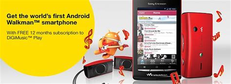 Digi Offers Sony Ericsson W8 Android Walkman Bundle New Smart Plan 88
