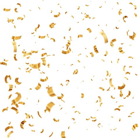 Gold Confetti Transparent Vector Hd Png Images Golden Confetti Vector