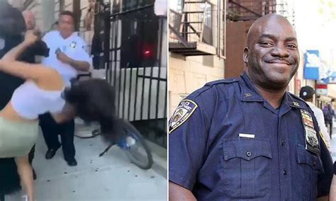 New York Police Officer Punches Woman In The Face During Arrest Video Crime Nigeria