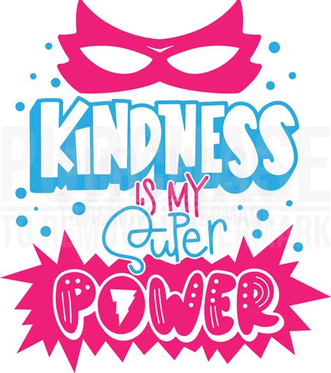 kindness is my superpower svg girl superpower svg