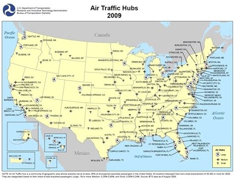 Map Of Major Airports Usa World Map
