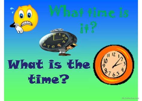 Telling The Time English Esl Powerpoints