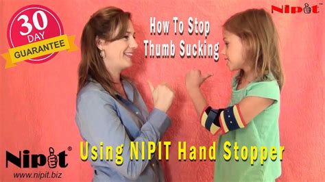 Demo Of How To Stop Thumb Sucking Using Nipit Hand Stopper Youtube