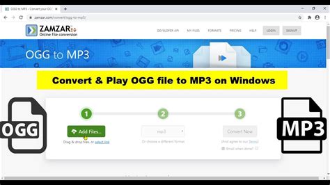 How To Quickly Convert Ogg File Format To Mp3 Online And Play On