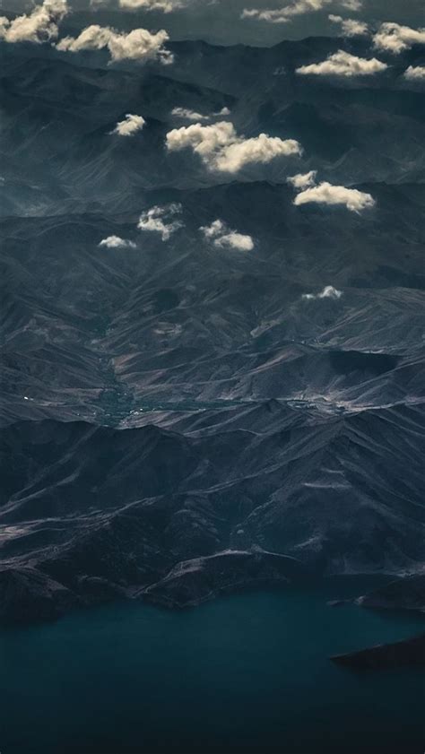 Aerial Sky Cloud Mountain Peak Landscape 4k Iphone Wallpapers Free Download