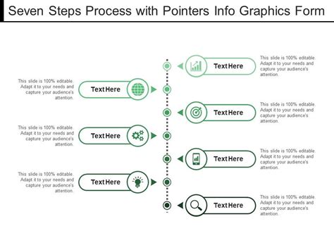 Seven Steps Process With Pointers Info Graphics Form