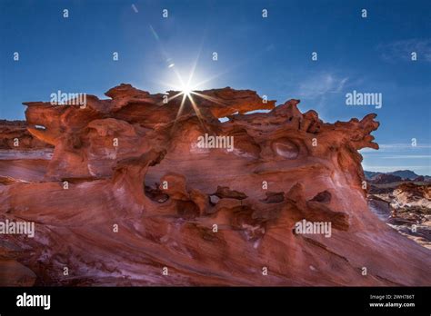 Fragile Eroded Aztec Sandstone Formations In Little Finland Gold Butte