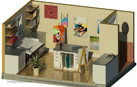 Artists Studio Plans Art Shed Cottage Depot