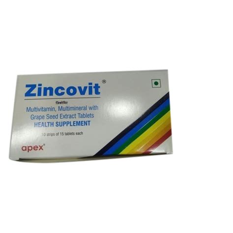 Zincovit Tablet, Packaging Type: Box, Rs 66.5 /strip P. Kumar Agency