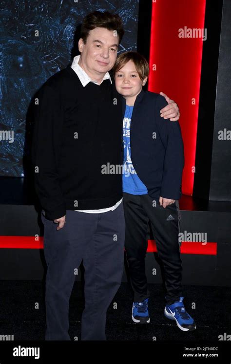 Mike Myers And Son Spike Myers Attending The Stranger Things Season 4