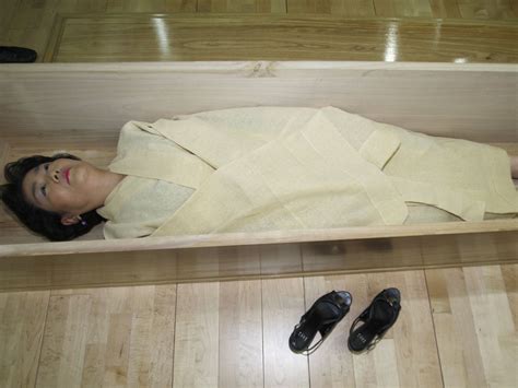 South Korean Workers Shut Inside Coffins To Make Them ‘appreciate Life