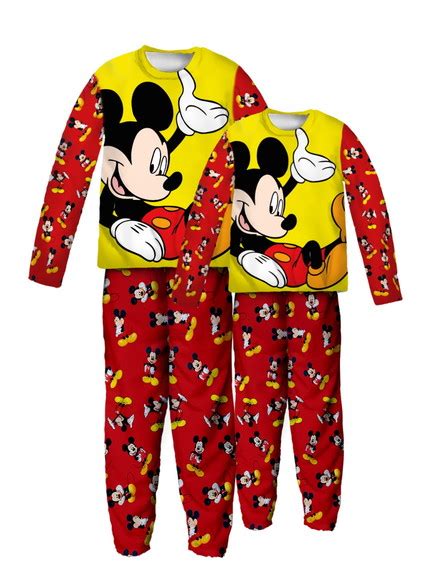 Pijama Adulto E Infantil Mickey Mouse 2 Pijamas No Elo7 Bebê Boutique Moda Família 1387208