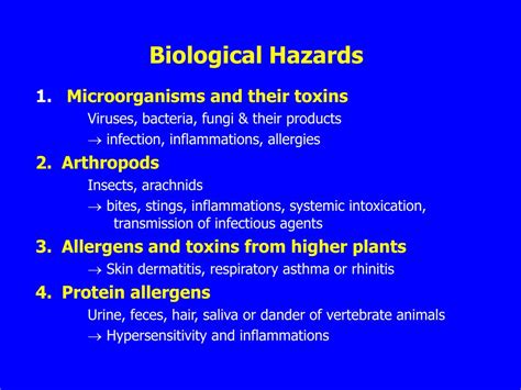Ppt Biological Hazards Chapter 14 Powerpoint Presentation Free