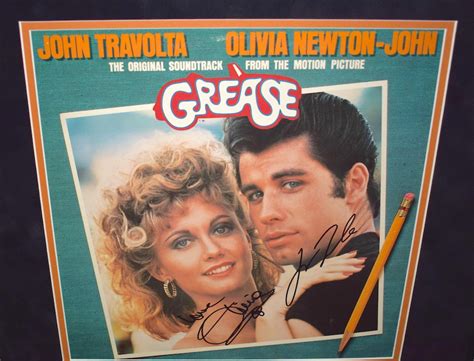 Grease Signed Original Soundtrack Olivia Newton John John