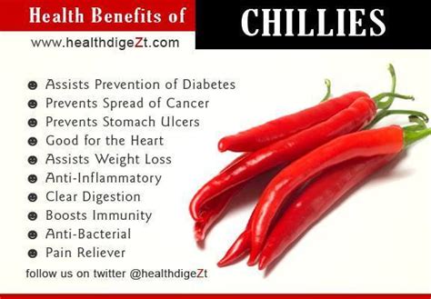 Rainbowdiary Health Benefits Of Chillies