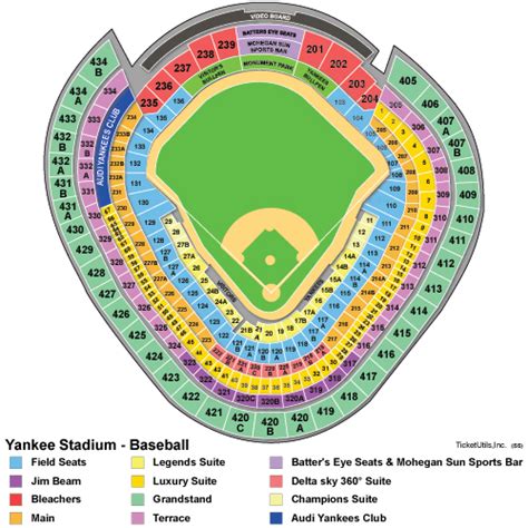Yankee Stadium Tickets Baseball Seating Chart