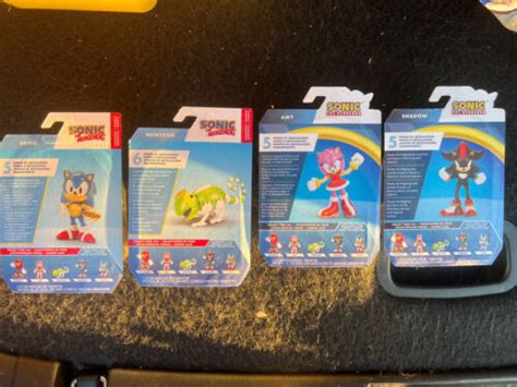Sonic The Hedgehog Set Of 4 Sonic Newtron Amy Shadow New Htf 25 Fast