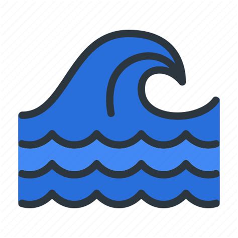 Ocean Sea Wave Icon Download On Iconfinder On Iconfinder