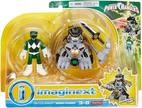 Fisher Price Power Rangers Imaginext Mighty Morphin Battle Armor Green