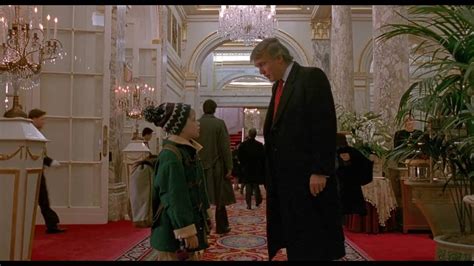 He was present when kevin mccallister entered and asked where the lobby was. Donald Trump | Home Alone 2 (Lost in New York 1992) - YouTube